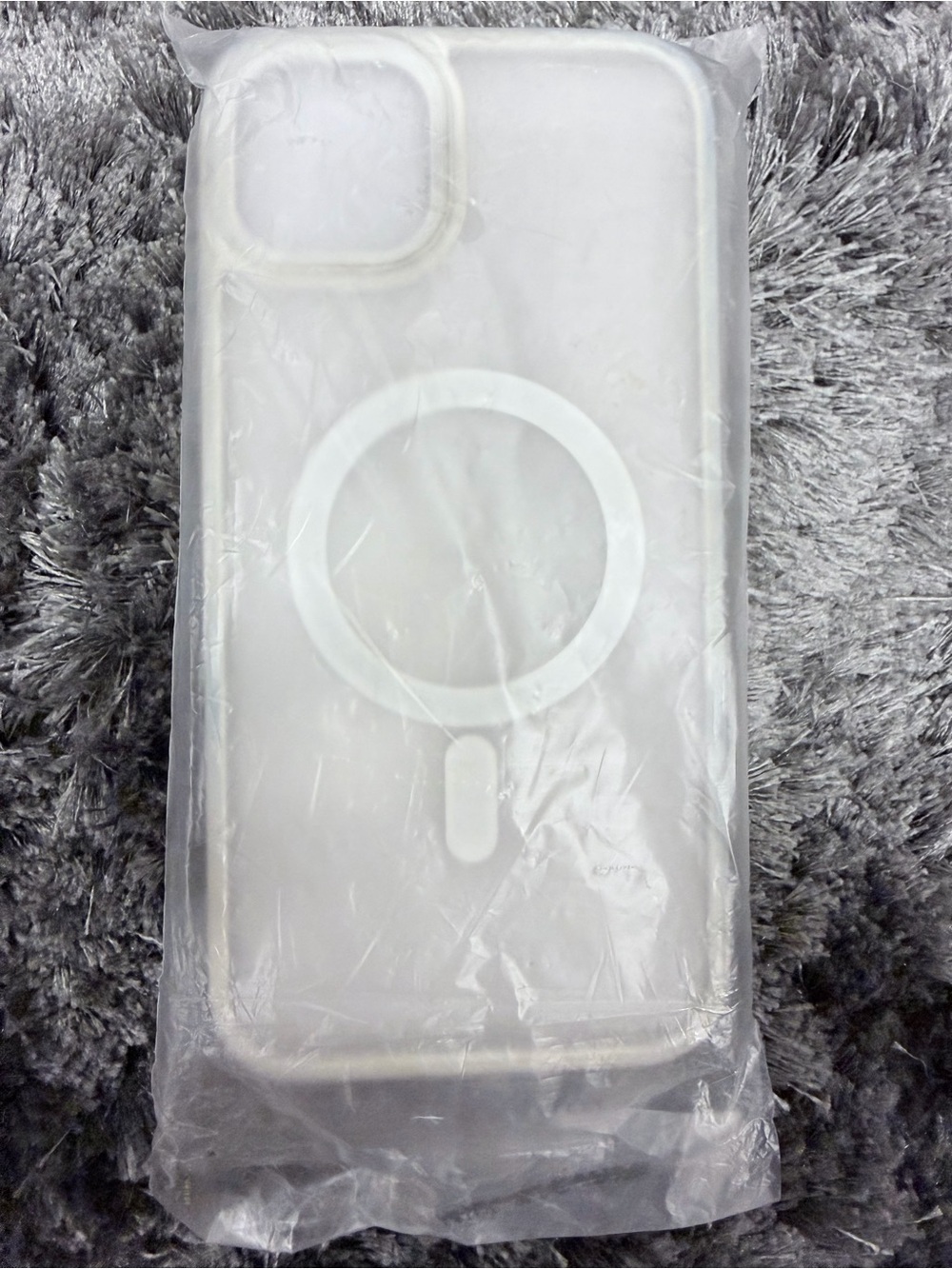 Clear White MagSafe-Compatible Phone Case